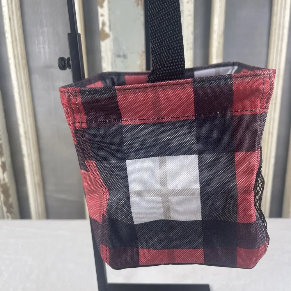 Thirty One Small Square Gift Bag Red & Black